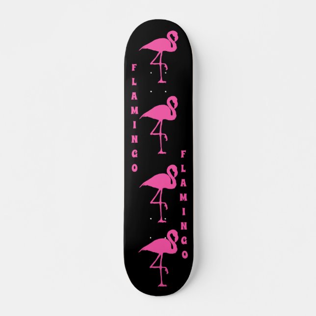 Customize Pink Flamingo Skateboard (Front)