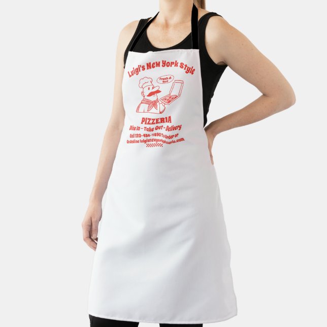 Customize Pizza Restaurant Detailed Pizza Chef Apron (Insitu)