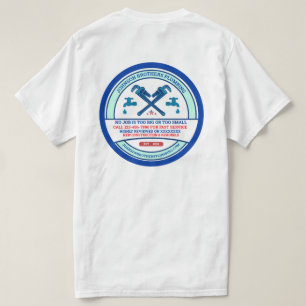 Customize Plumbing Contractor Business Men's T-Shirt