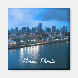 Customize Port of Miami photo Magnet