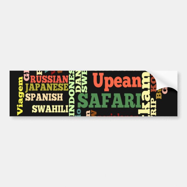 Customize Product Bumper Sticker (Front)
