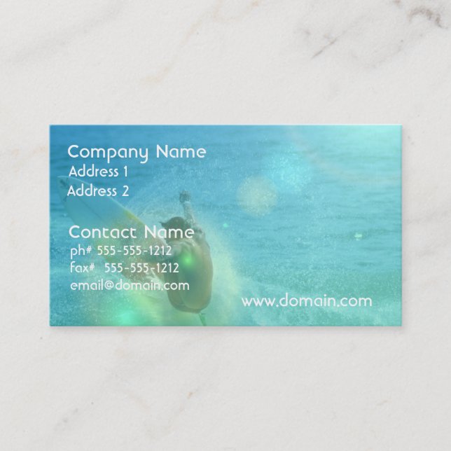 Customize Product Business Card (Front)