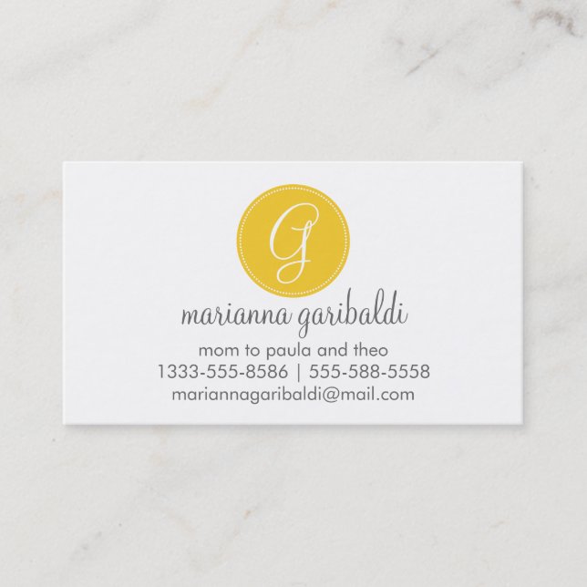 Customize Product Calling Card (Front)