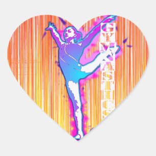 Customize Product Girl Gymnastics Stickers Gift
