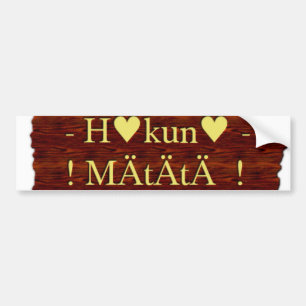 Customize Product jambo Hakuna Matata day Bumper Sticker