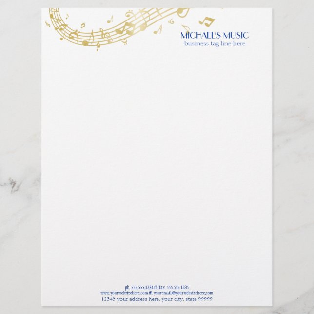 Customize Product Letterhead (Front)