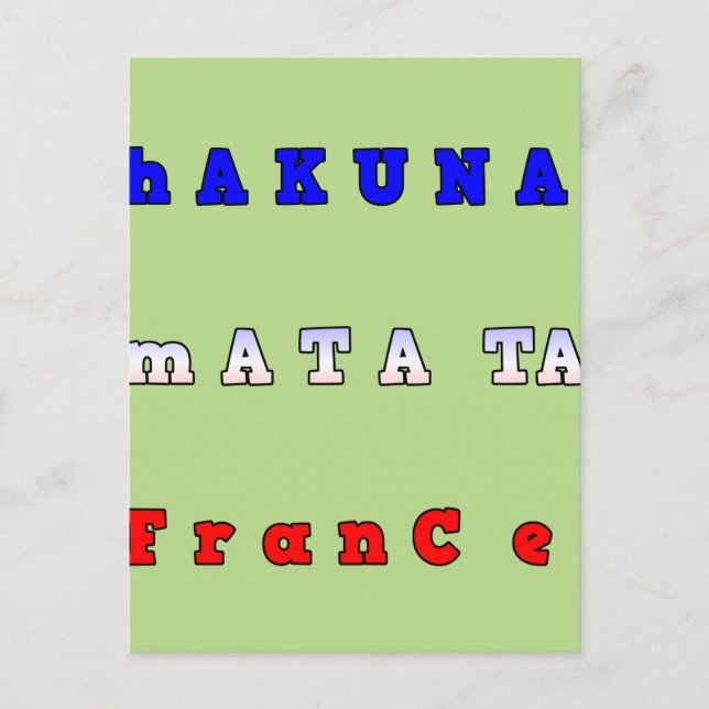 Customize Product Postcard (Front)