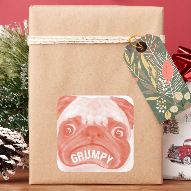 Customize Product Square Sticker (Holiday)