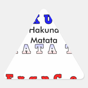 Customize Product Triangle Sticker