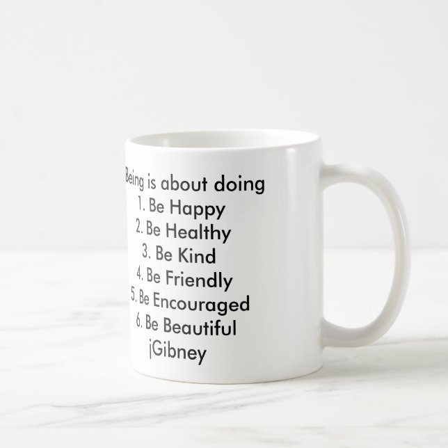 Customize ProductBeing is about doing jGibney The Coffee Mug (Right)