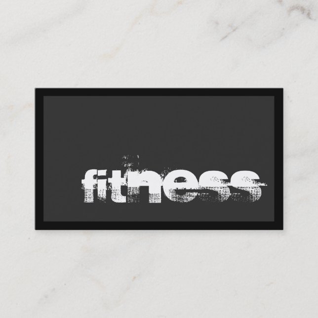 Customize Professional Fitness Sport Business Card (Front)