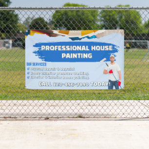 Customize Professional House Painting Picture & Lo Banner