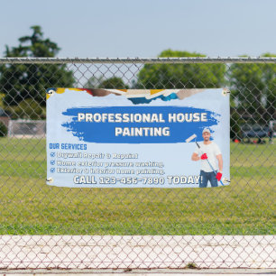 Customize Professional House Painting Picture & Lo Banner