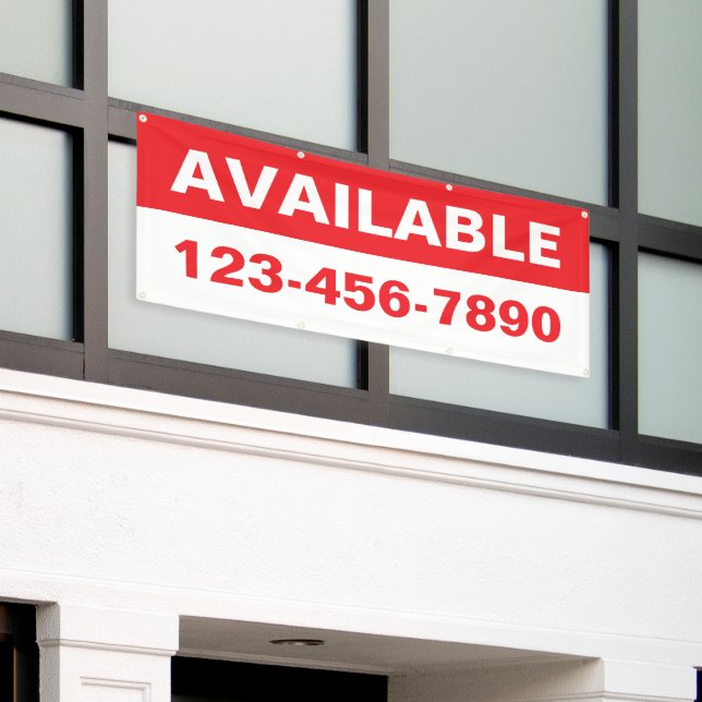 Customize Property Available Lease Rent Generic Banner (Outside Building)