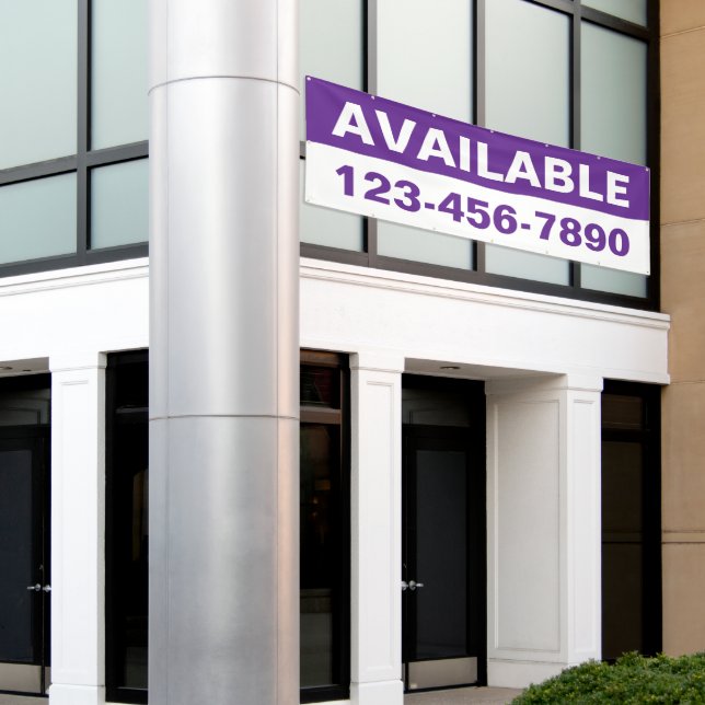 Customize Property Available Lease Rent Generic Banner (Outside Building)
