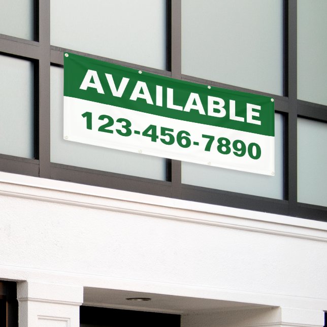 Customize Property Available Lease Rent Generic Banner (Outside Building)