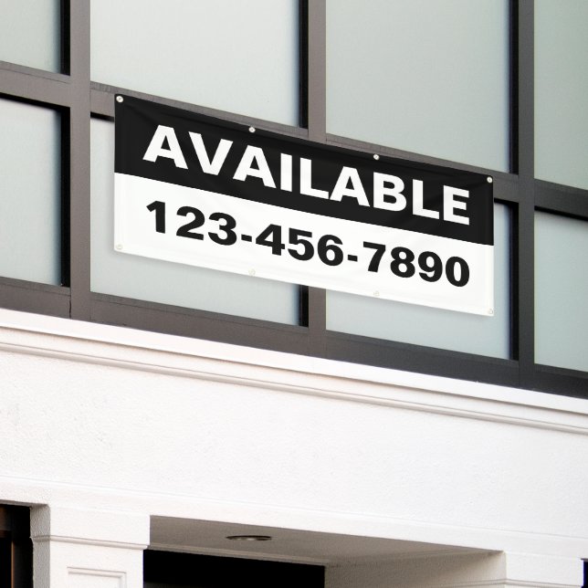 Customize Property Available Lease Rent Generic Banner (Outside Building)