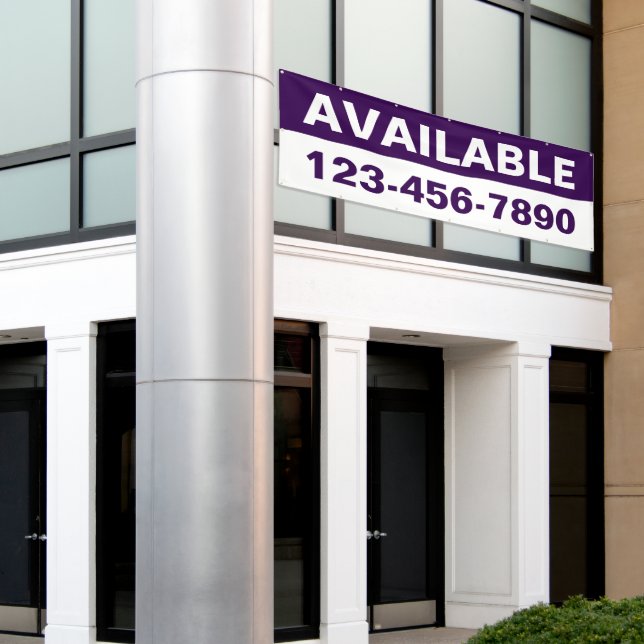 Customize Property Available Lease Rent Generic Banner (Outside Building)