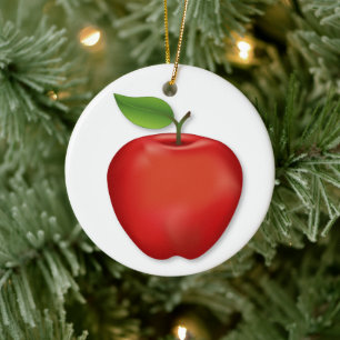 Customize Red Apple Ornament