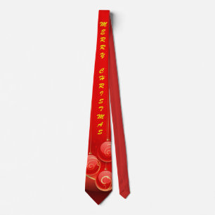 Customize Red Christmas Tie