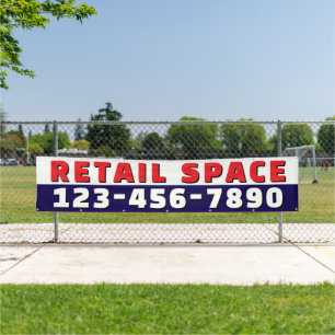 Customize Retail Space Available Business  Banner