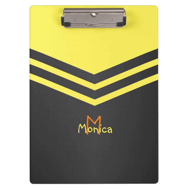 Customize Retro Stripes Clipboard (Front)