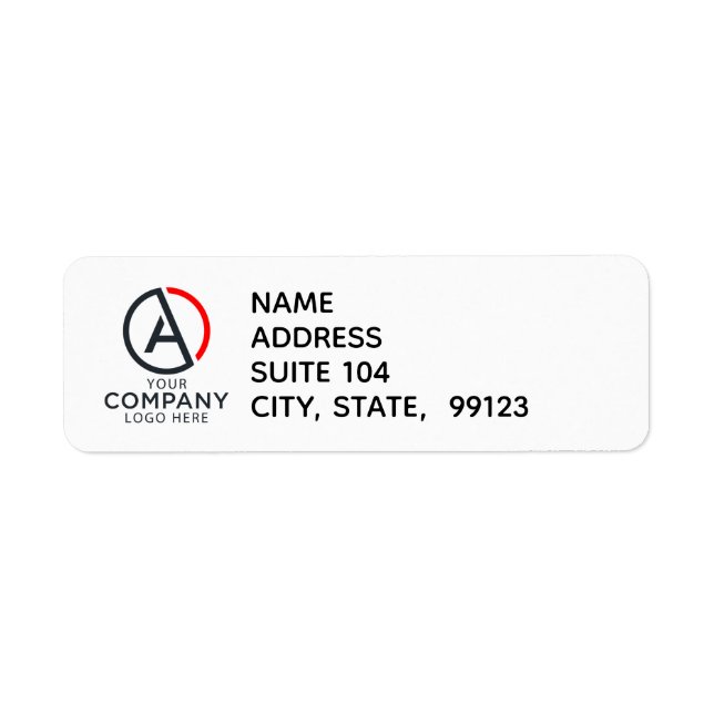 Customize Return Address Labels (Front)
