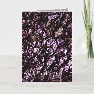 Customize: Rocky Grunge Texture Thank You Card