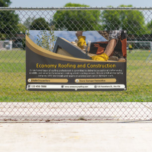 Customize Roofing Service Business Detailed 2  Banner