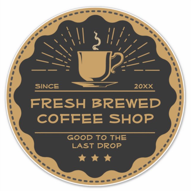Customize Rustic Coffee Shop Cup Business Front   (Front)