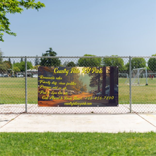Customize RV Park Campground Highway  Banner (Insitu)