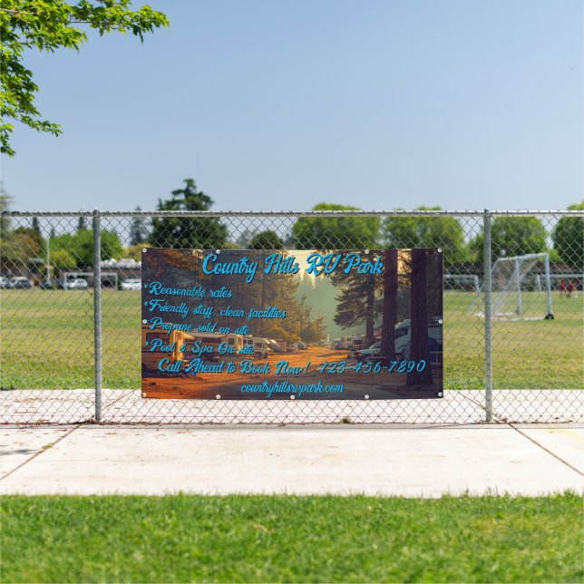Customize RV Park Campground Highway  Banner (Insitu)