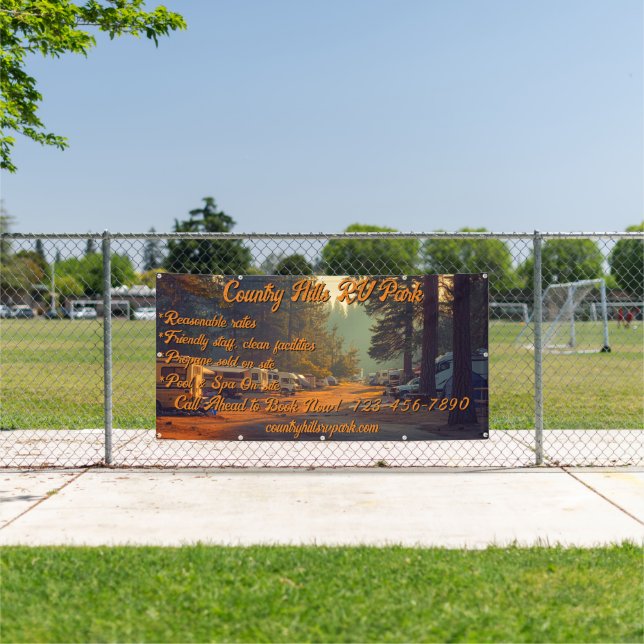 Customize RV Park Campground Highway  Banner (Insitu)