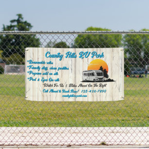 Customize RV Park Campsite Highway  Banner