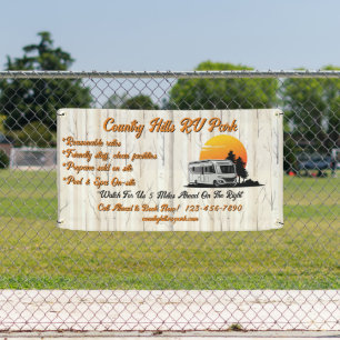 Customize RV Park Campsite Highway  Banner