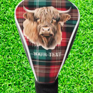 Customize Scottish HIGHLANDER COW Golf Head Cover