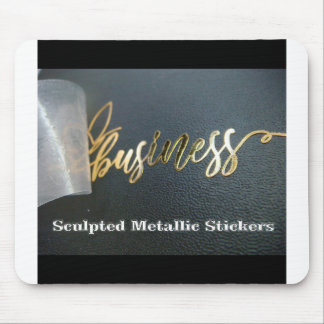 Customize Sculpted Metallic Stickers Mouse Pad