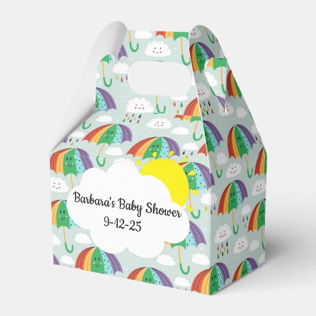 Customize Shower  Favor Box (Front Side)