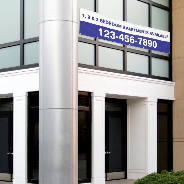 Customize Simple Large Apartment Complex Banner (Outside Building)