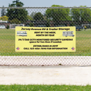 Customize Simple RV and Trailer Storage Business Banner