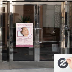 Customize Skin Treatment Botox Facials Detailed  Window Cling