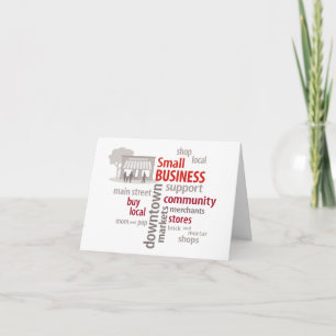 Customize Small Business Note Card