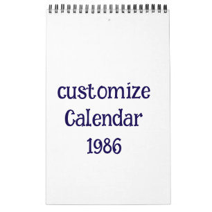 customize small Single Page Calendar