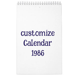 customize small Single Page Calendar