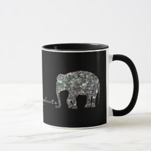 Customize Sparkly colourful silver mosaic Mug