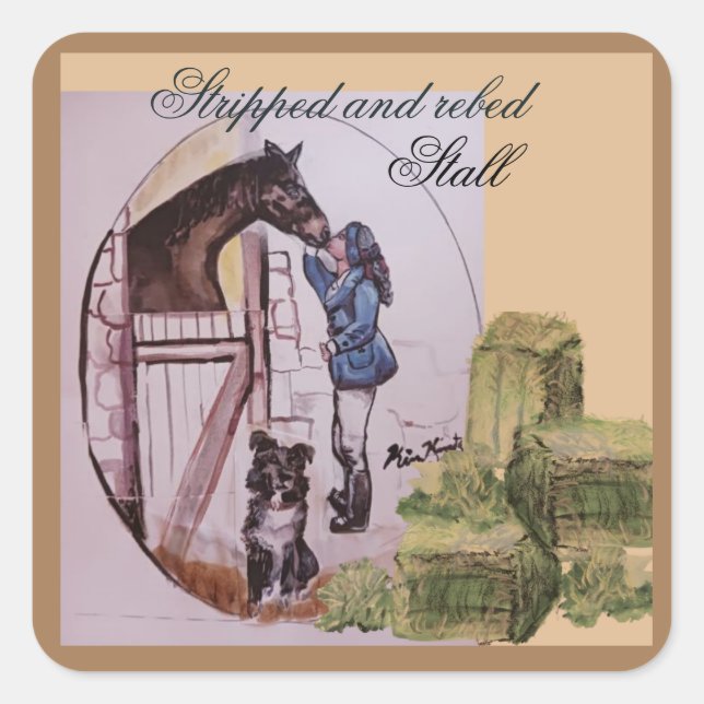 customize sticker for horses (Front)