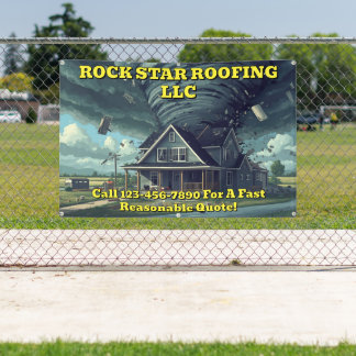 Customize Storm Tornado Repair Business Roadway 2 Banner