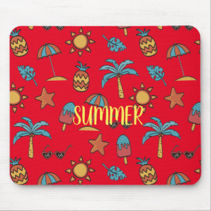 Customize Summer Pattern Mouse Pad