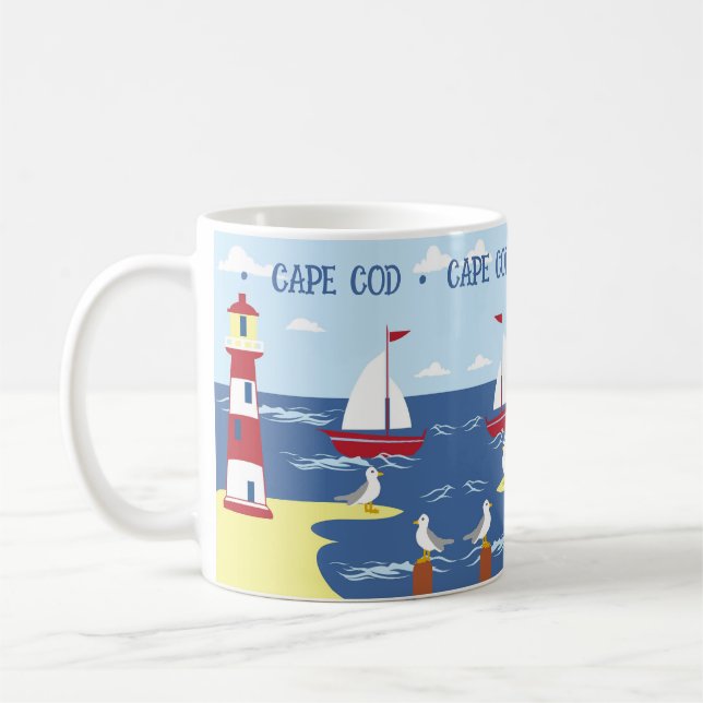 Customize Summer Vacation Souvenir Coffee Mug (Left)