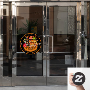 Customize Sushi Restaurant Large Front  Window Cling